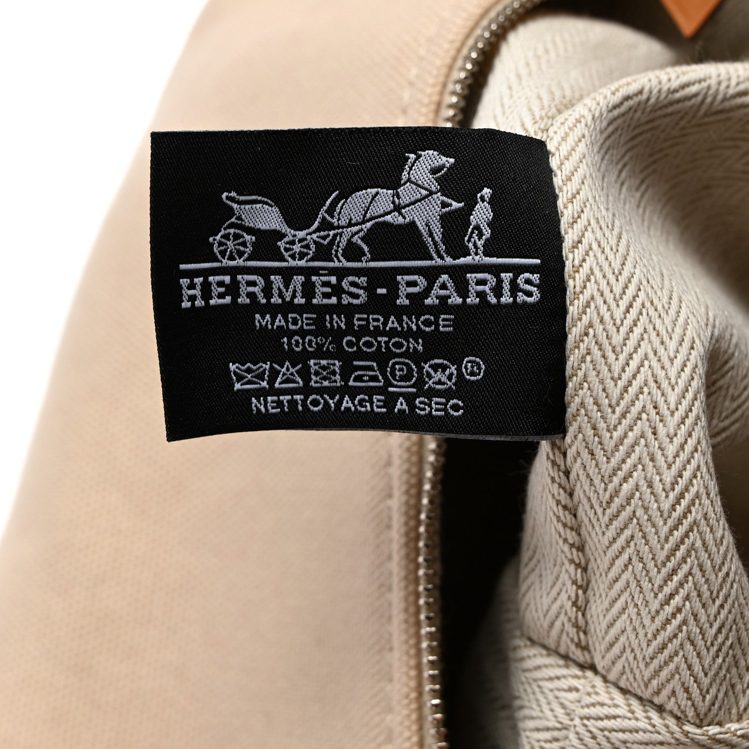 Hermes Canvas Large Bride-A-Brac Pouch Natural 6 of 10