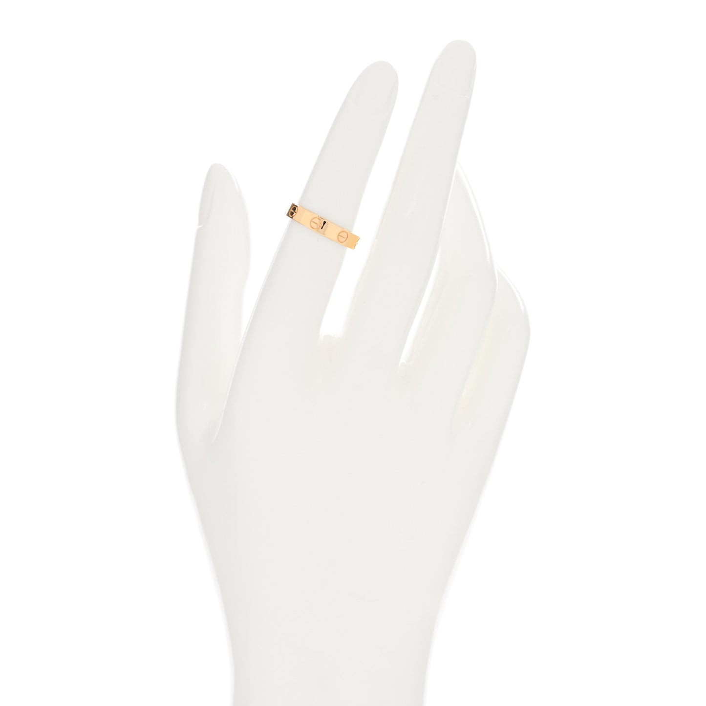 18K Yellow Gold 3.5mm LOVE Wedding Band Ring 51 5.75