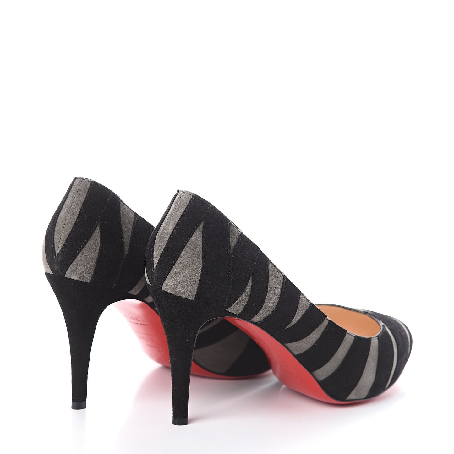 Suede Okapi 90 Pumps 36.5 Grey Black