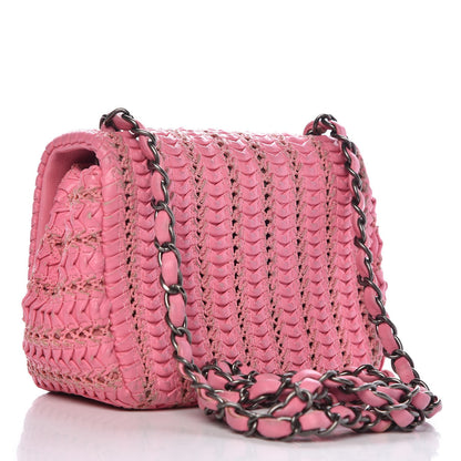 Chanel Lambskin Embroidered Mini Flap Pink 3 of 10