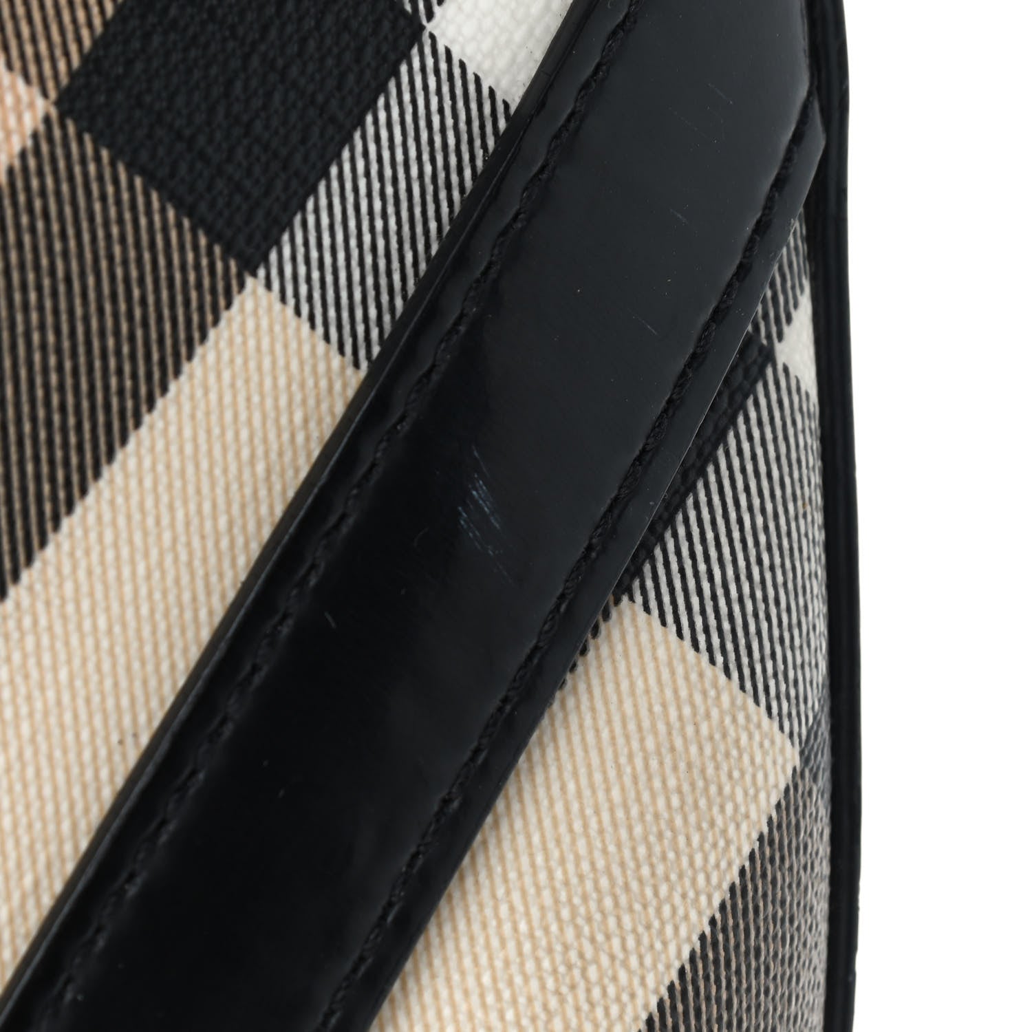 Burberry Supernova Check Buckle Hobo Black 7 of 13