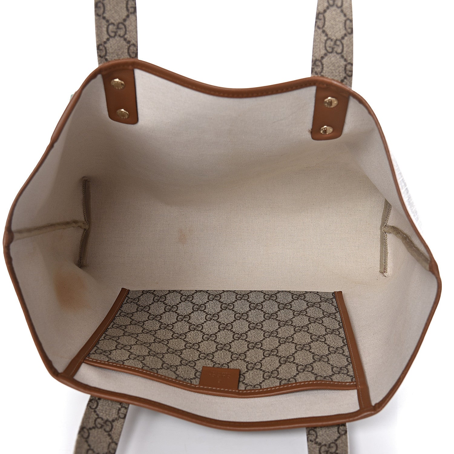 Gucci GG Plus Monogram Medium Signature Web Loop Tote Brown 5 of 17