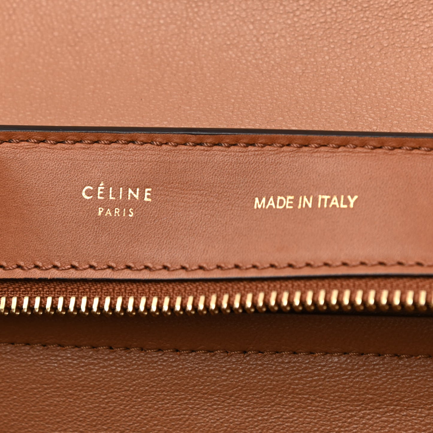 Satin Baby Grained Calfskin Medium Tri-Color Trapeze Tan