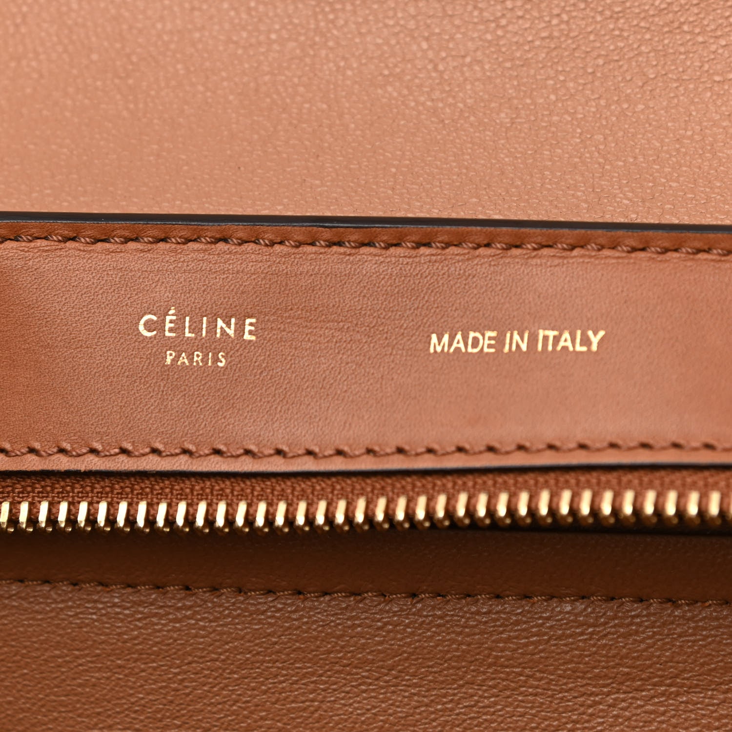 Celine Satin Baby Grained Calfskin Medium Tri-Color Trapeze Tan 6 of 18