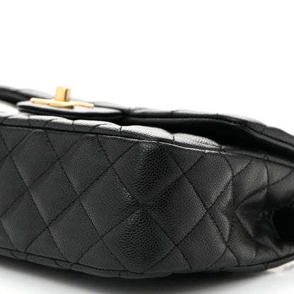 Chanel Caviar Quilted Small Handy CC Flap Black 10 of 10