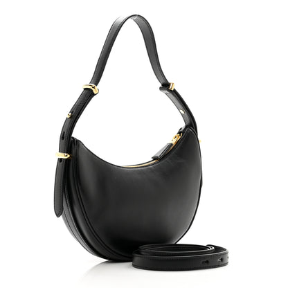 Prada Soft Calfskin Arque Shoulder Bag Black 3 of 9