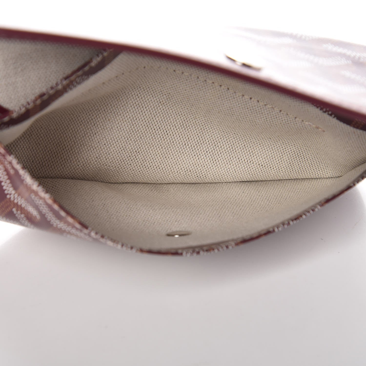 Goyard Goyardine Pouch Burgundy 5 of 6