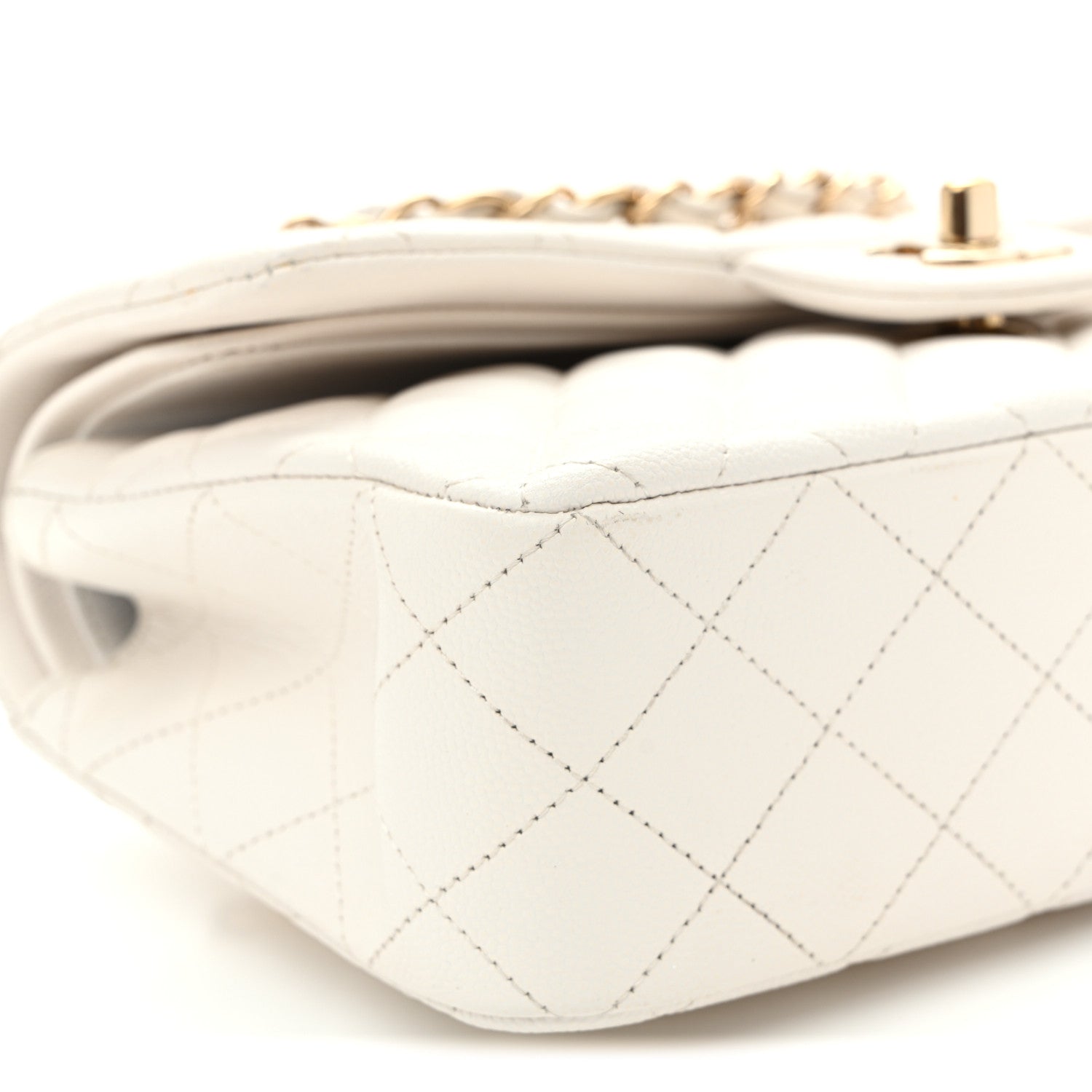 Chanel Caviar Quilted Small Double Flap White 9 of 11