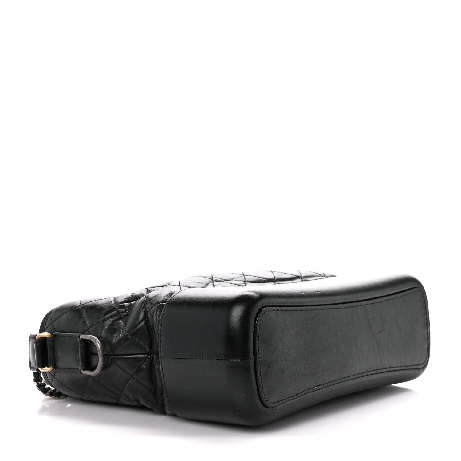 Chanel Aged Calfskin Quilted Medium Gabrielle Hobo Black 4 of 10