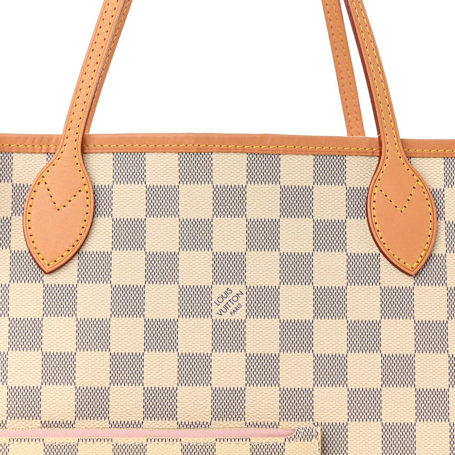 Louis Vuitton Damier Azur Neo Neverfull MM Rose Ballerine 8 of 10
