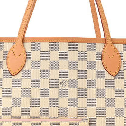 Louis Vuitton Damier Azur Neo Neverfull MM Rose Ballerine 8 of 10