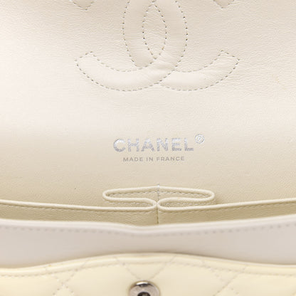 Chanel Patent Quilted Medium Double Flap Dark White 6 of 15
