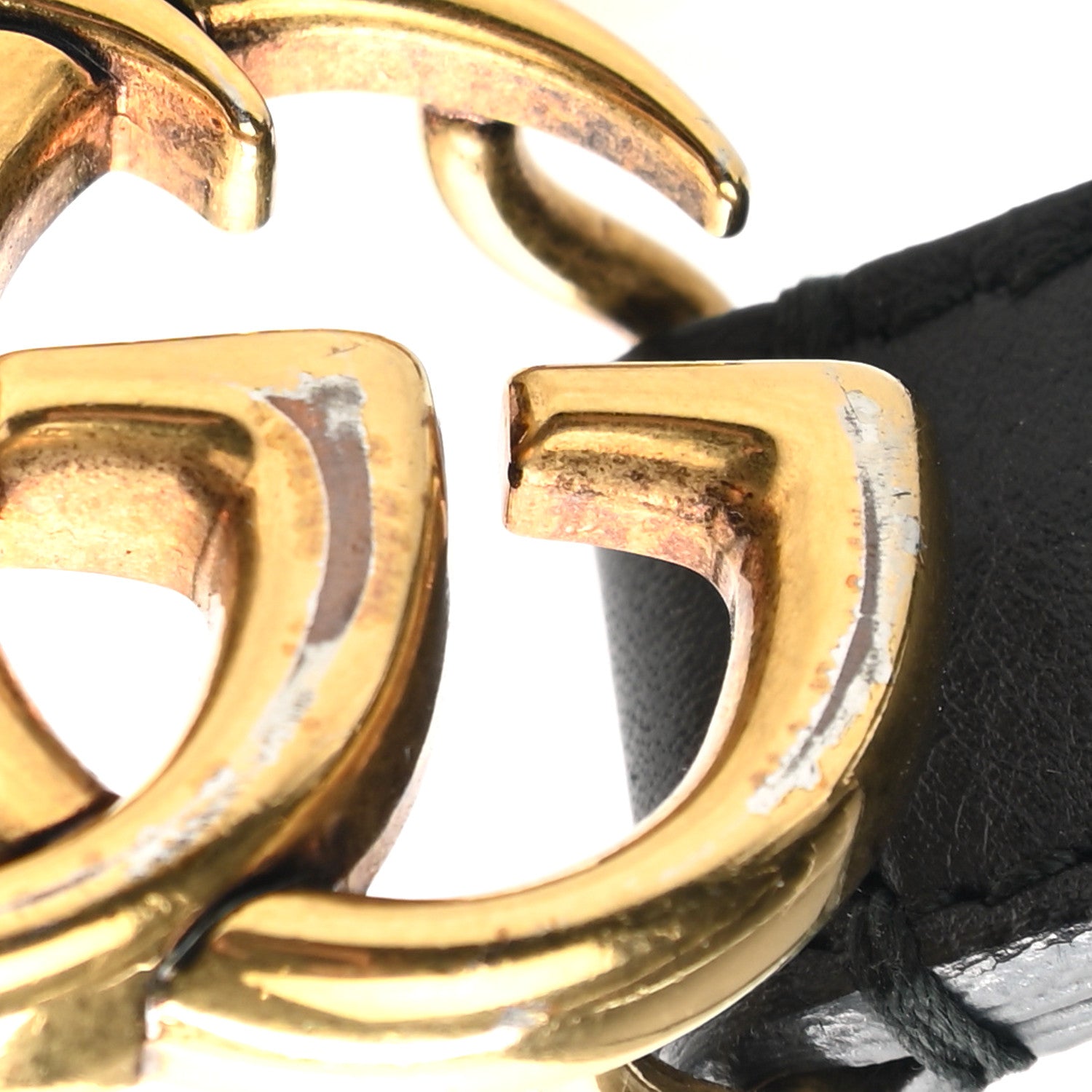 Gucci Calfskin Double G 20mm Belt 90 36 Black 6 of 6