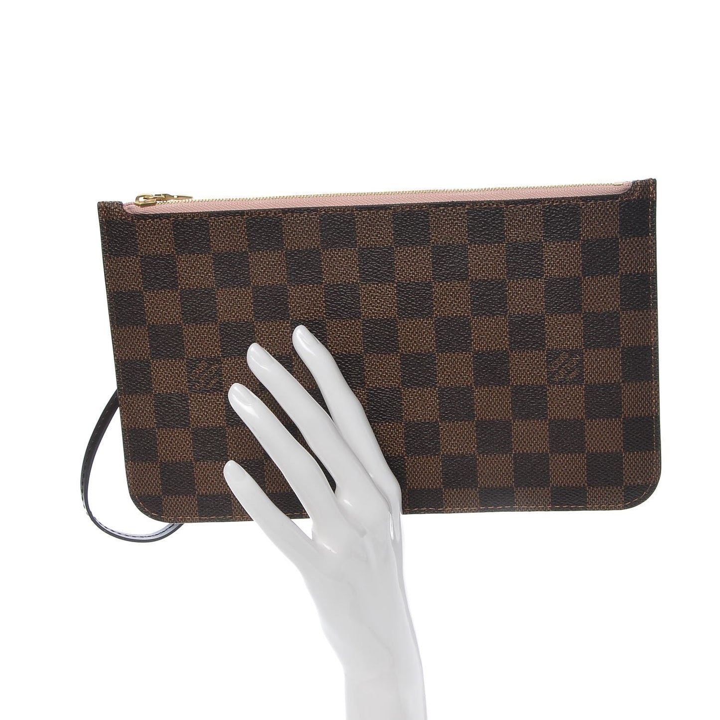 Damier Ebene Neverfull MM GM Pochette Rose Ballerine