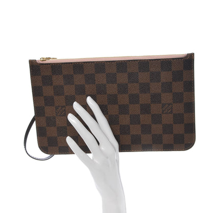 Louis Vuitton Damier Ebene Neverfull MM GM Pochette Rose Ballerine 2 of 8