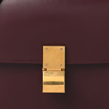 Celine Box Calfskin Teen Classic Box Flap Bag Burgundy 8 of 10