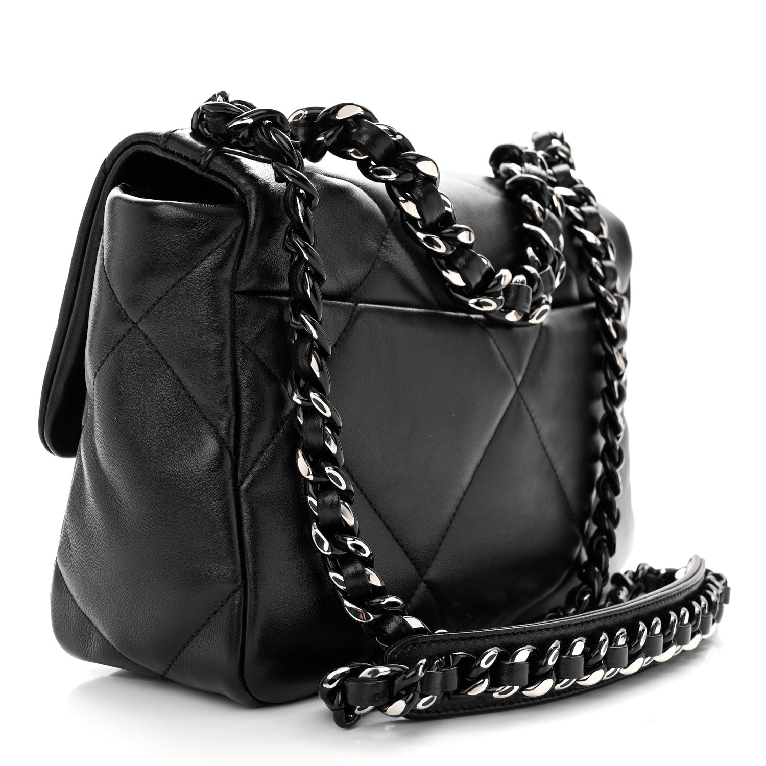 Chanel Lambskin Quilted Medium Chanel 19 Flap So Black 3 of 10