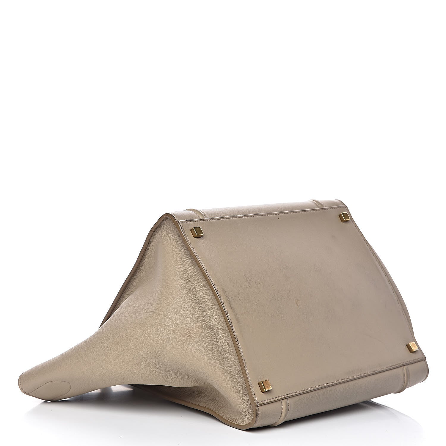 Celine Supple Calfskin Medium Phantom Luggage Beige 4 of 23