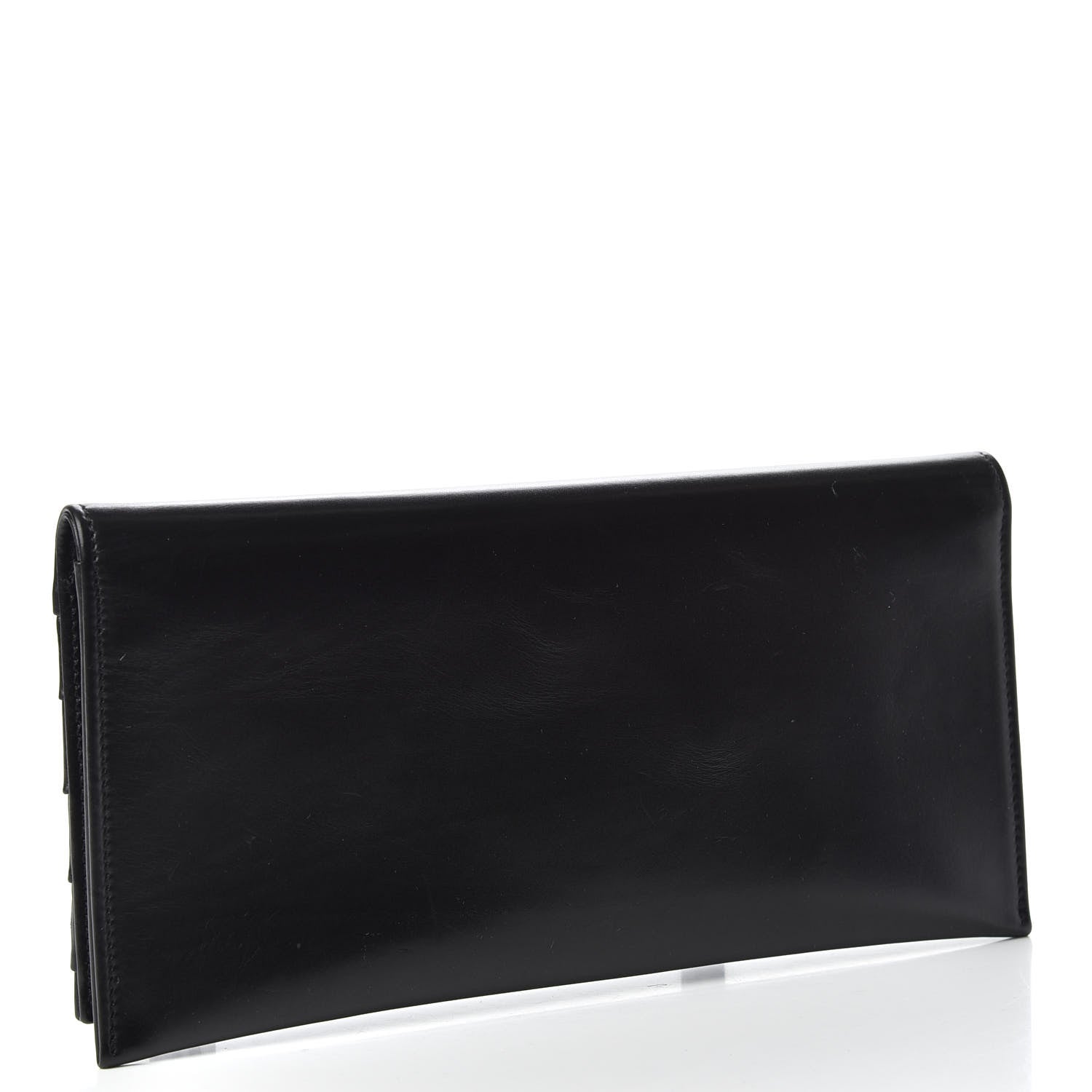Saint Laurent Calfskin Monogram Smoking Clutch Black 3 of 6