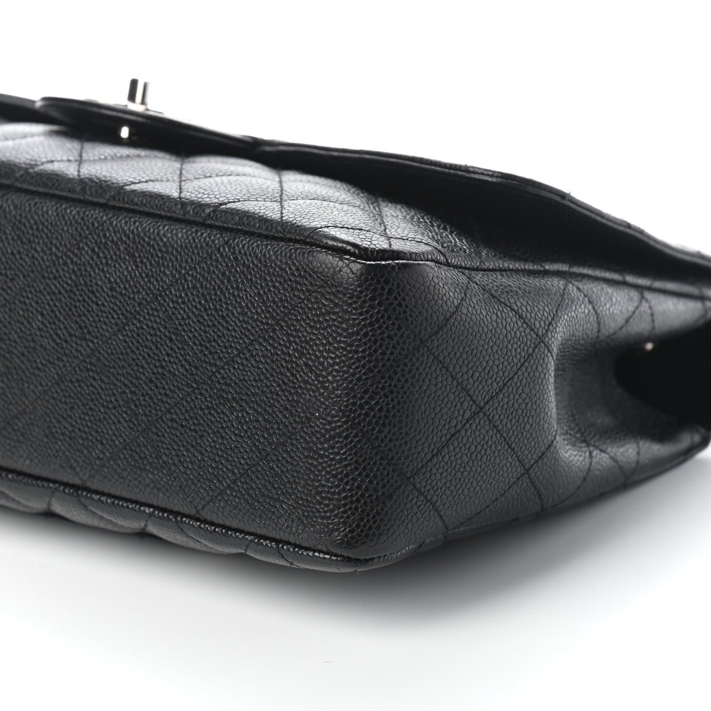 Caviar Quilted Jumbo Single Flap Black