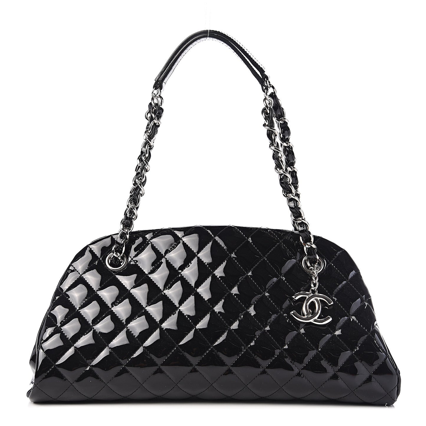 Patent Quilted Medium Just Mademoiselle Black