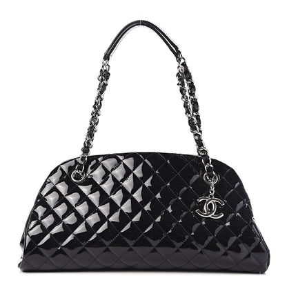 Chanel Patent Quilted Medium Just Mademoiselle Black 1 of 9