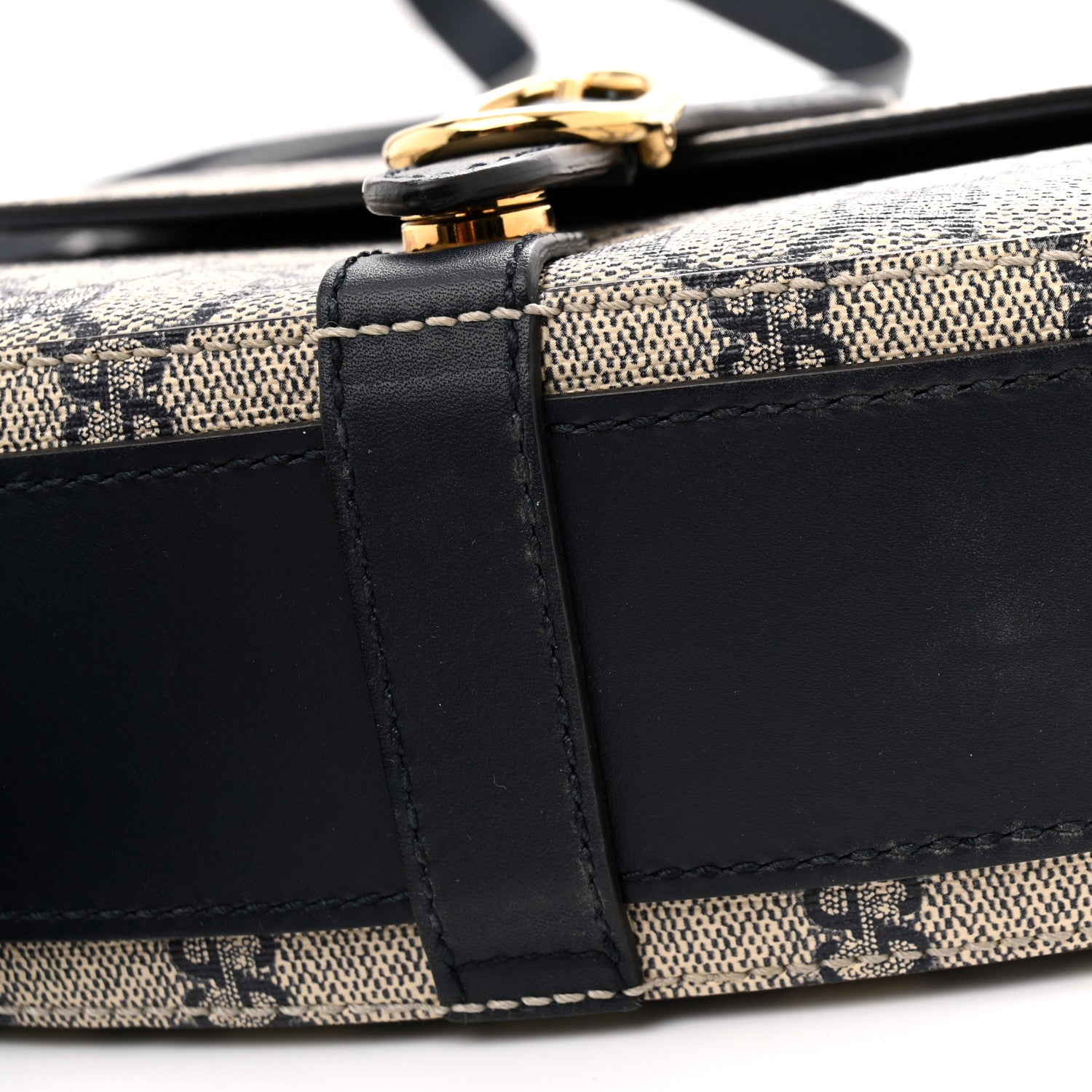 Gucci GG Supreme Monogram Small Messenger Shoulder Bag Beige Blue Navy 23 of 23