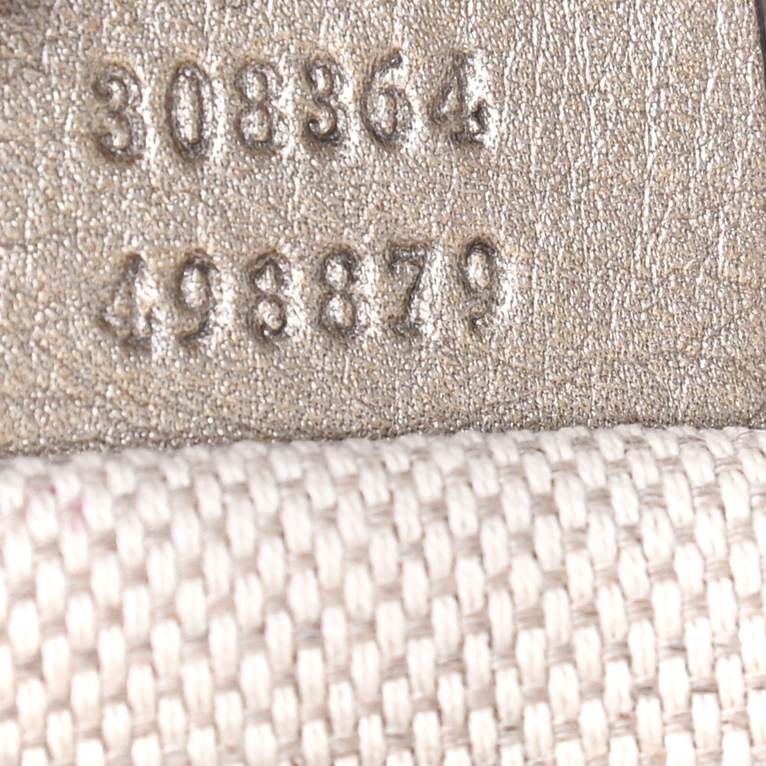 Gucci Metallic Pebbled Calfskin Small Soho Disco Bag Golden Beige 7 of 9