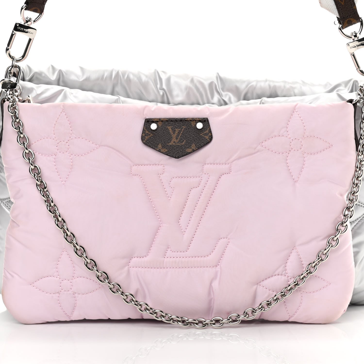 Louis Vuitton Econyl Monogram Pillow Maxi Multi Pochette Accessories Silver Pale Pink 8 of 14