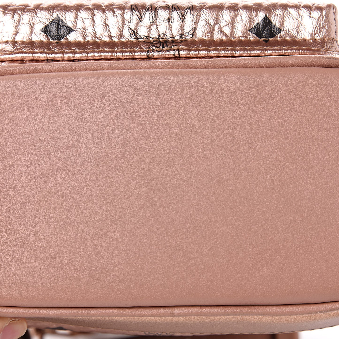 Metallic Visetos Studded X-Mini Bebe Boo Backpack Champagne Gold