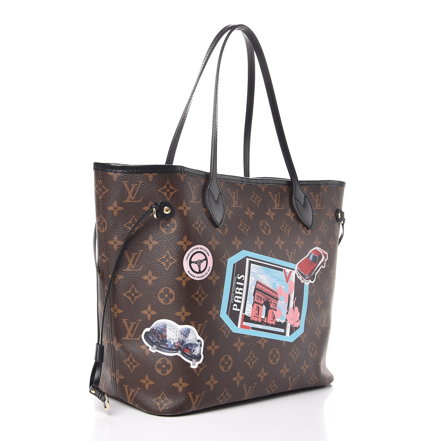 Louis Vuitton Monogram World Tour Neverfull MM 3 of 16