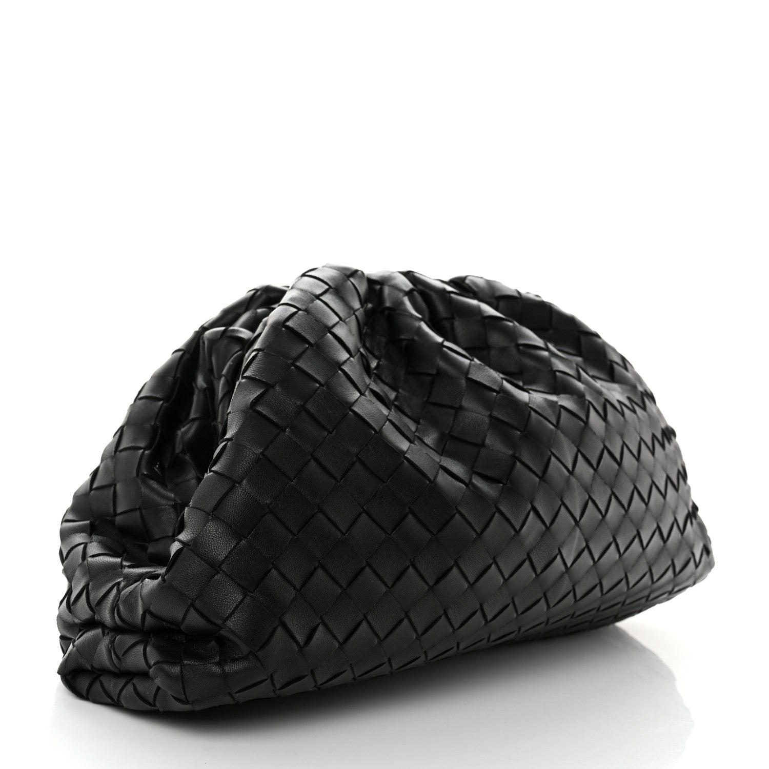 Bottega Veneta Nappa Maxi Intreccio The Pouch Oversized Clutch Black 3 of 8