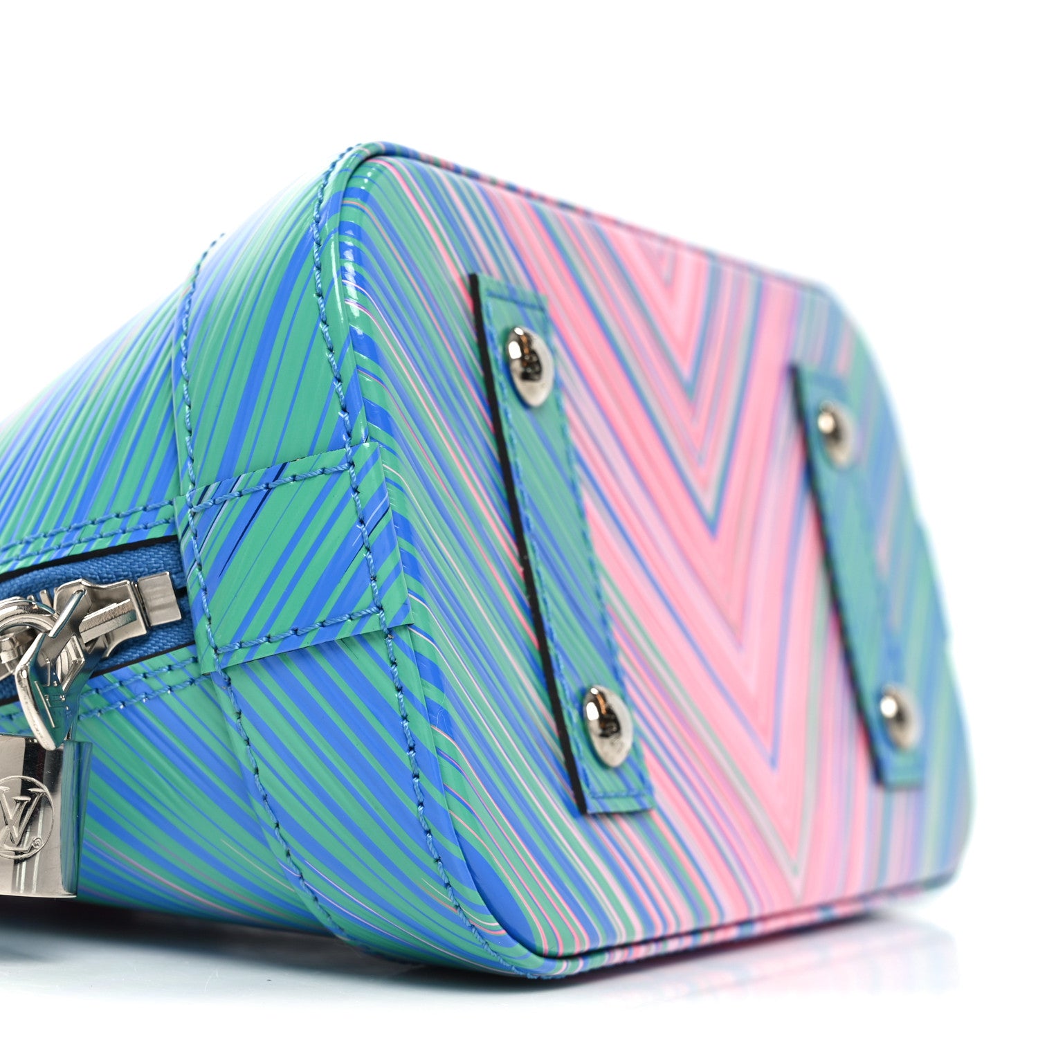 Louis Vuitton Epi Tropical Alma BB Blue Rose 8 of 9