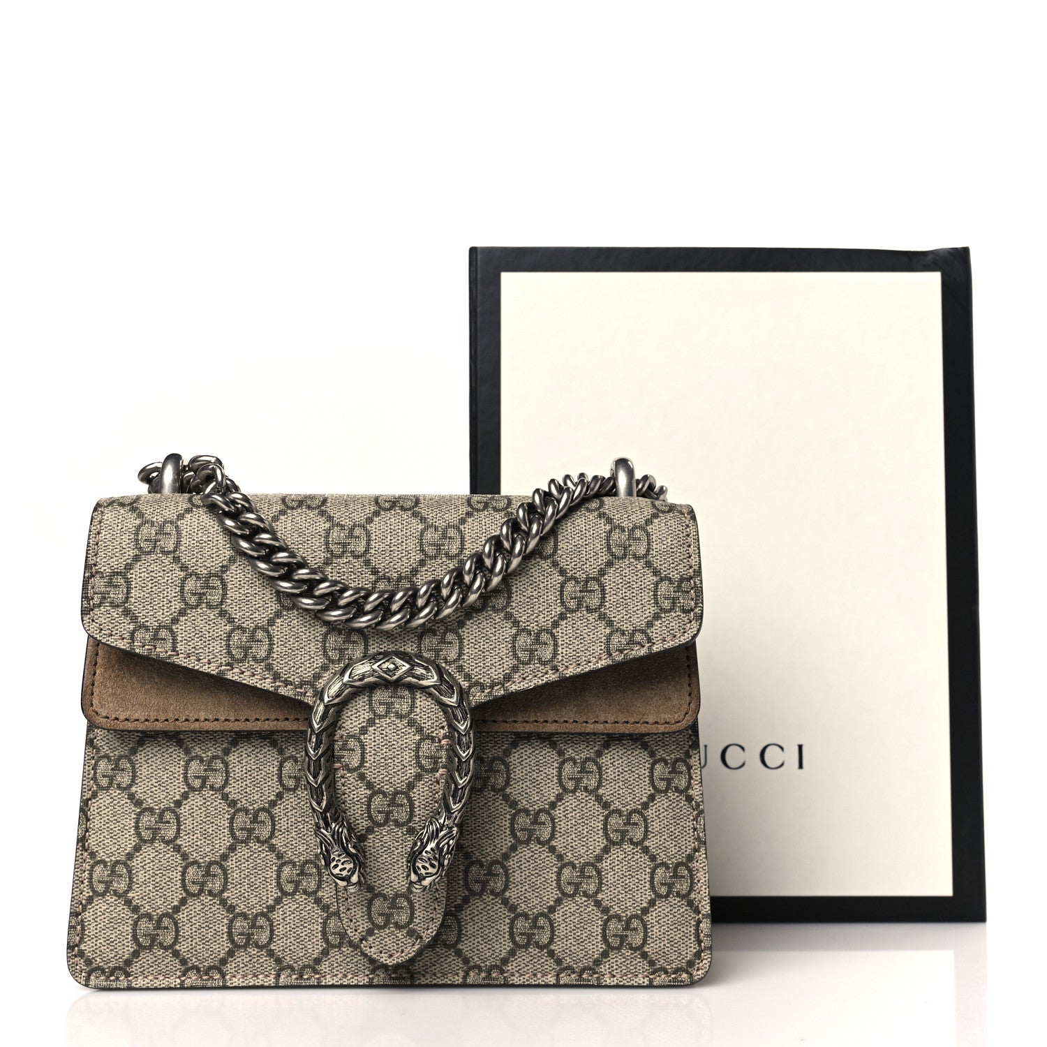 Gucci GG Supreme Monogram Mini Dionysus Shoulder Bag Taupe 10 of 10