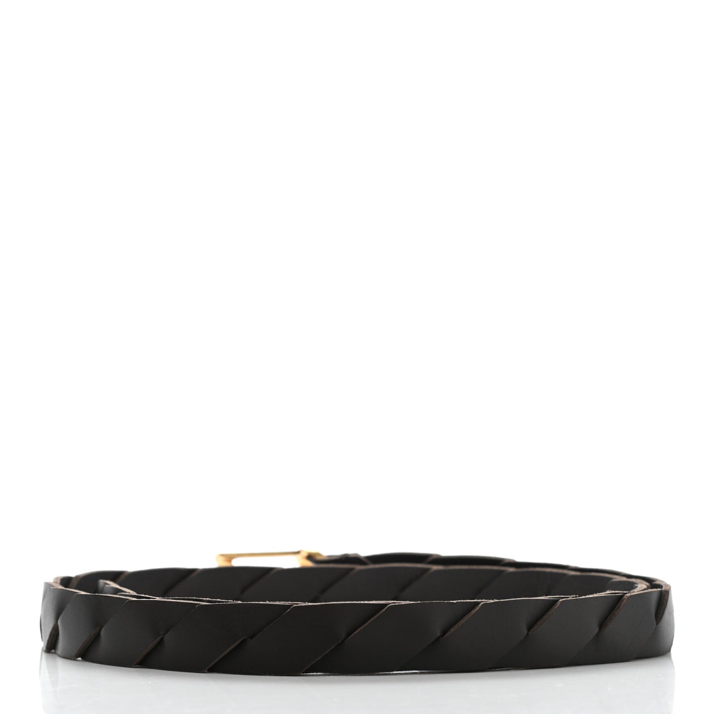 French Calf Slanted Panel Belt 85 34 Fondant