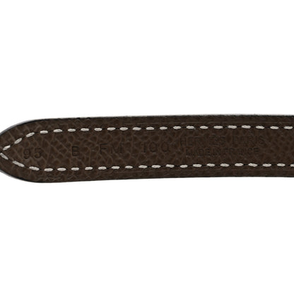 Hermes Epsom Swift 13mm H Belt 95 38 Etoupe Black 3 of 3
