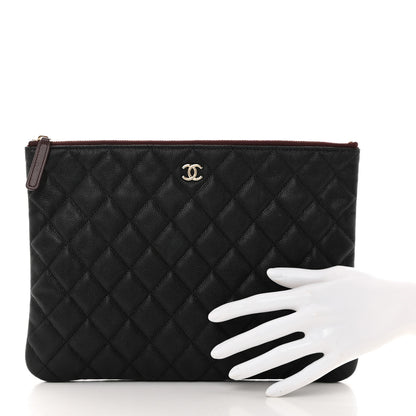 Chanel Caviar Quilted Medium Cosmetic Case Black 8 of 8