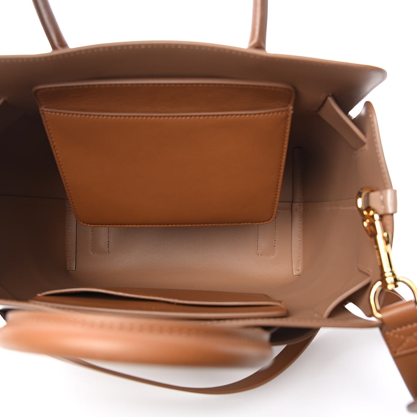 Soft Grain Calfskin Patent Small Belt Bag Soft Fawn Biscuit