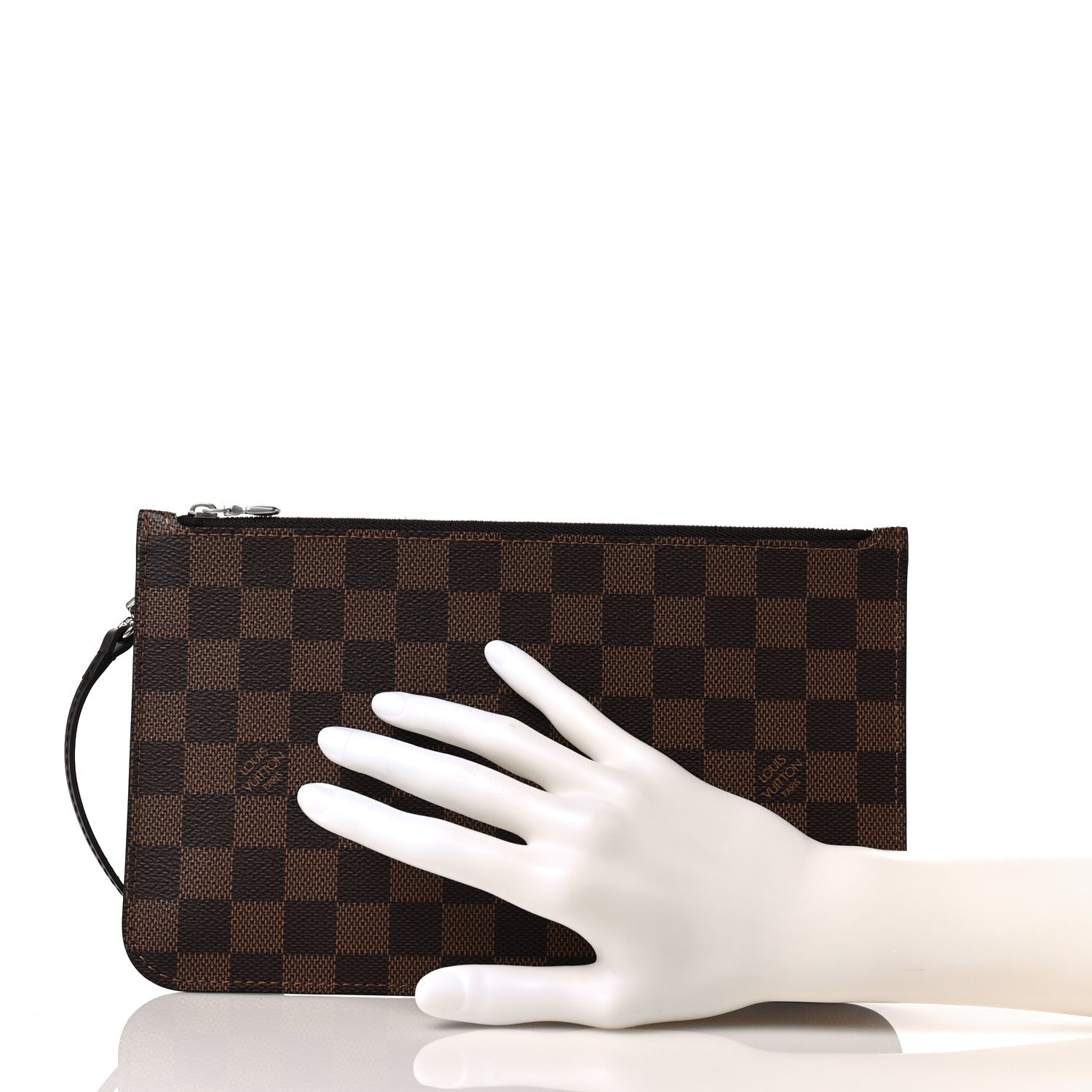 Louis Vuitton Damier Ebene Neverfull MM GM Pochette 2 of 8