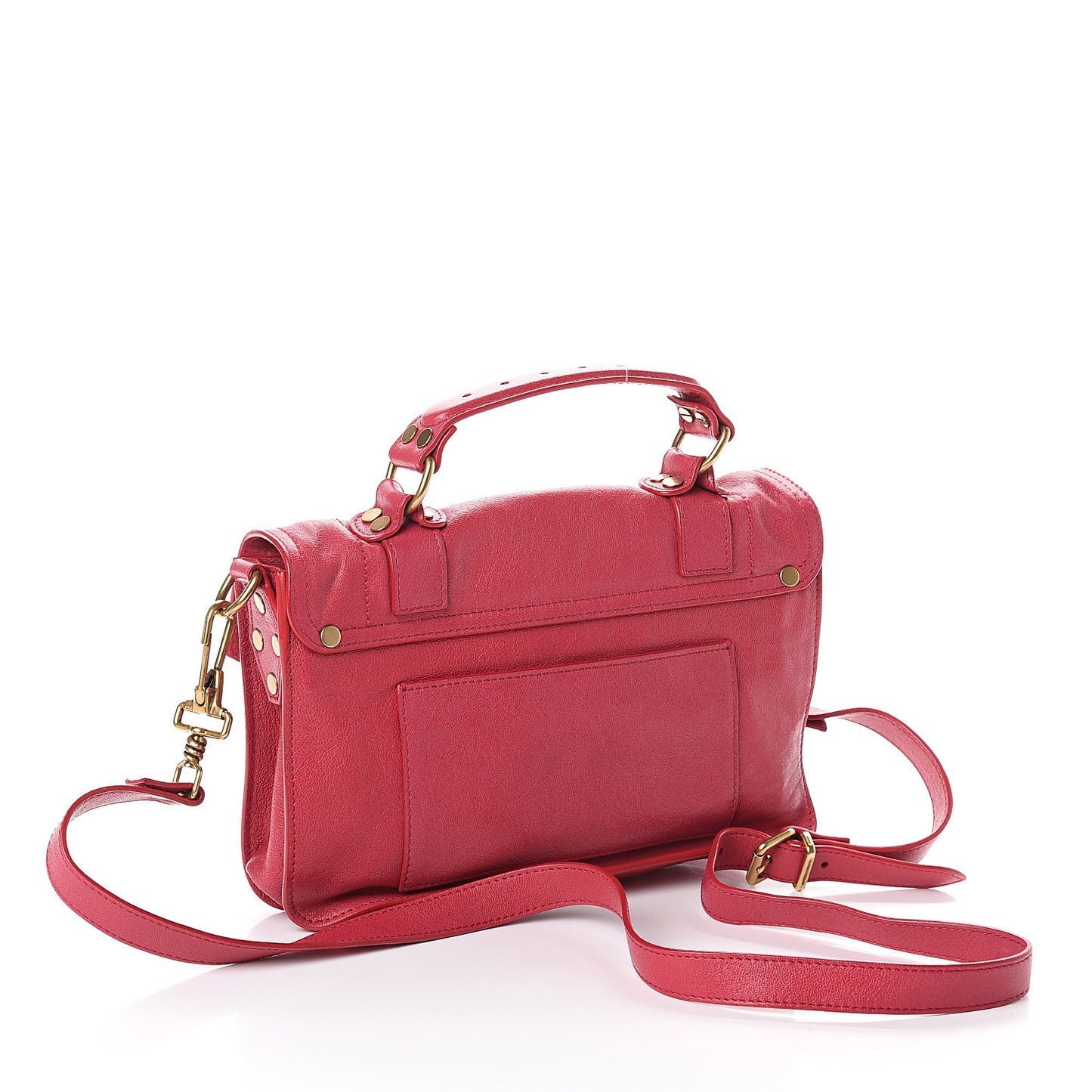 Lambskin Tiny PS1 Satchel Raspberry