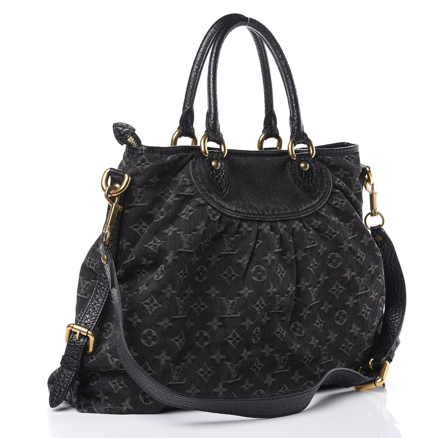 Louis Vuitton Denim Neo Cabby GM Black 3 of 14