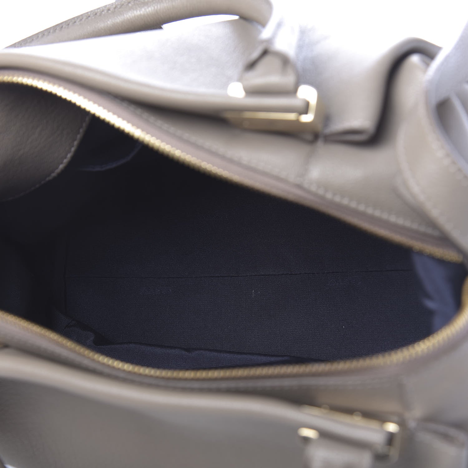 Lanvin Goatskin Trilogy Bowling Bag Mastic 6 of 12