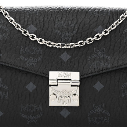 MCM Visetos Medium Tracy Crossbody Bag Black 8 of 10