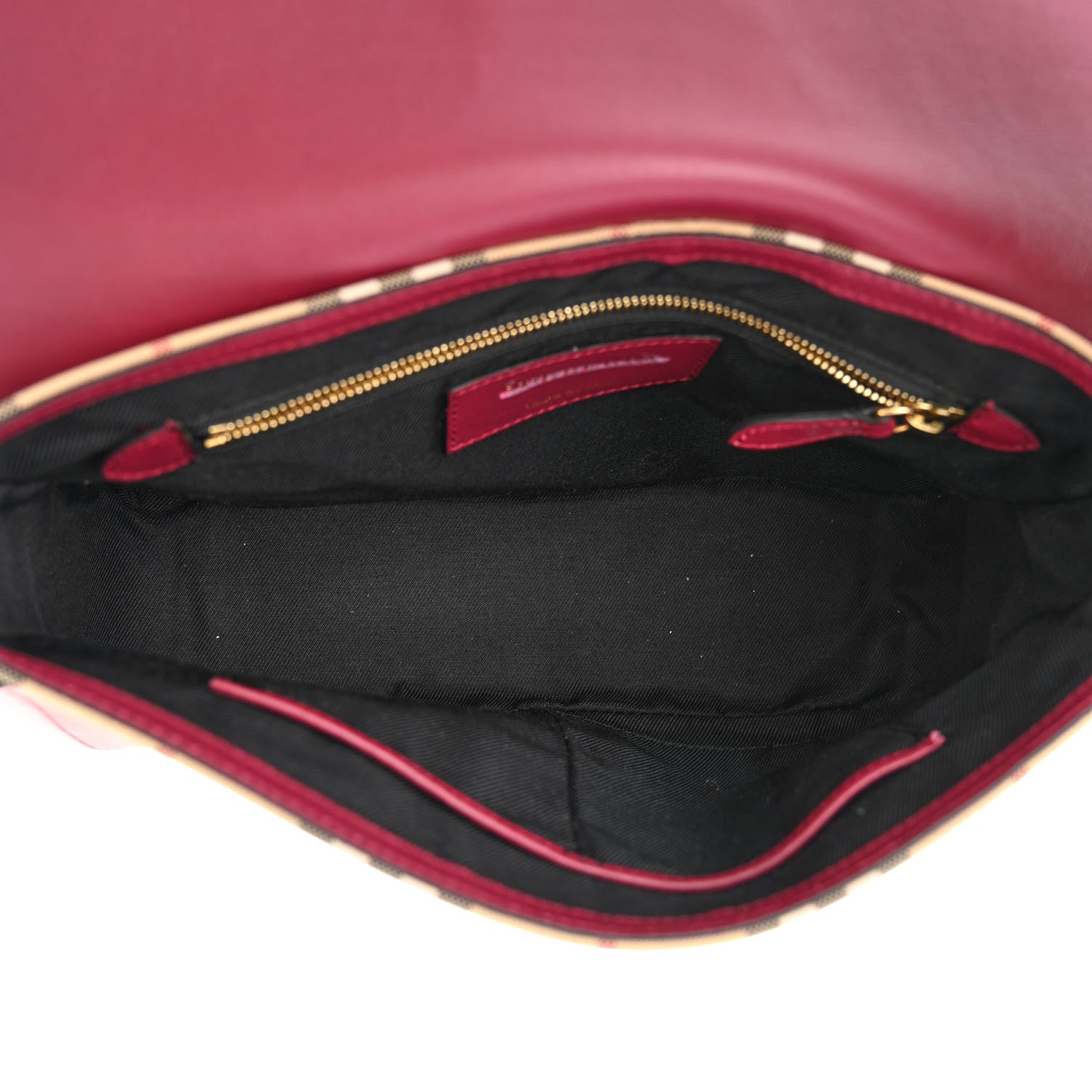 Burberry Horseferry Check Medium Dickens Crossbody Bag Parade Red 5 of 11