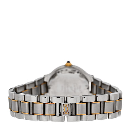Cartier Stainless Steel 18K Yellow Gold 28mm Must de 21 Quartz Watch 3 of 4