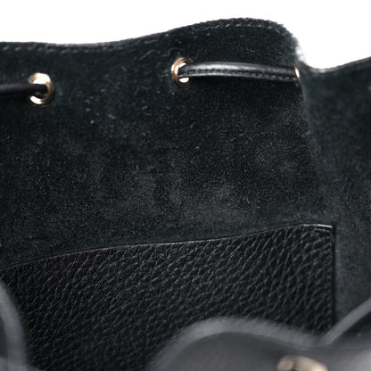 Valentino Garavani Grained Calfskin Rockstud Bucket Bag Black 11 of 15
