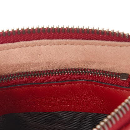 Gucci Calfskin Matelasse Mini GG Marmont Chain Bag Hibiscus Red 7 of 8