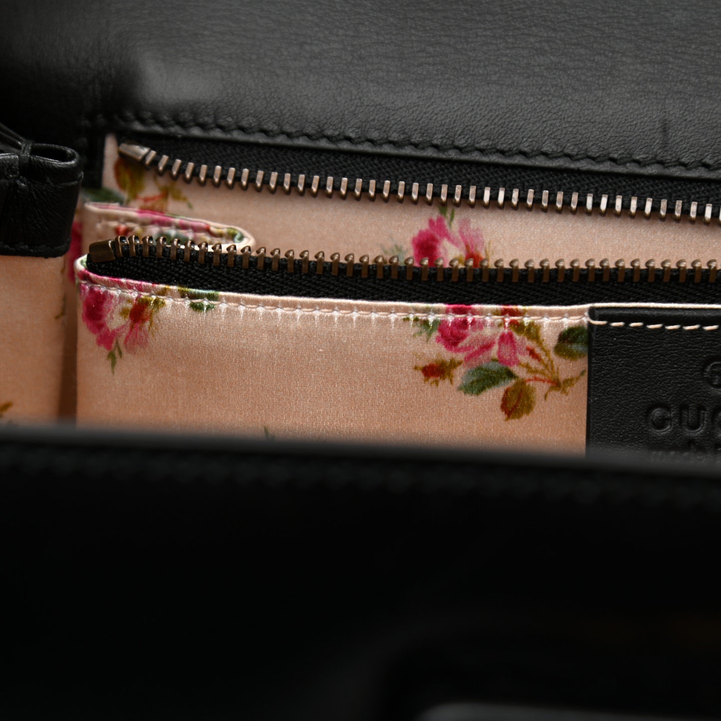 Calfskin Plexiglass Medium Classic 2 Top Handle Bag Black