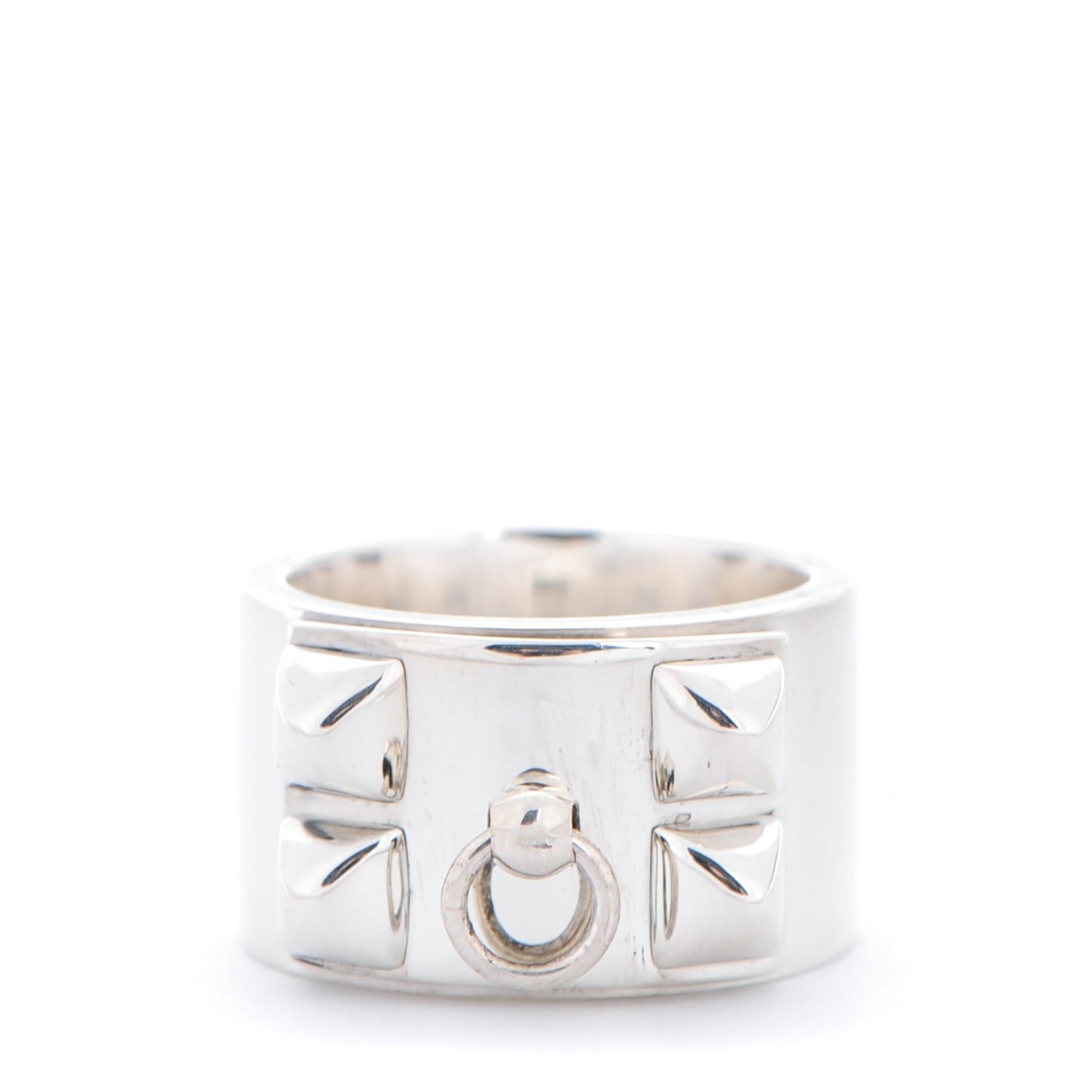Sterling Silver Collier De Chien CDC Ring 50 5.25