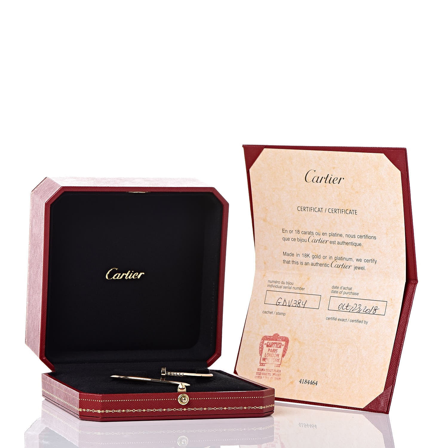 Cartier 18K Yellow Gold Small Juste Un Clou Bracelet 17 6 of 6